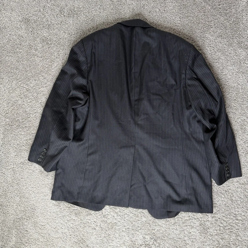 Lauren Ralph Lauren Suit Mens 46R‎ Gray Pinstripe 2 Button 100% Wool